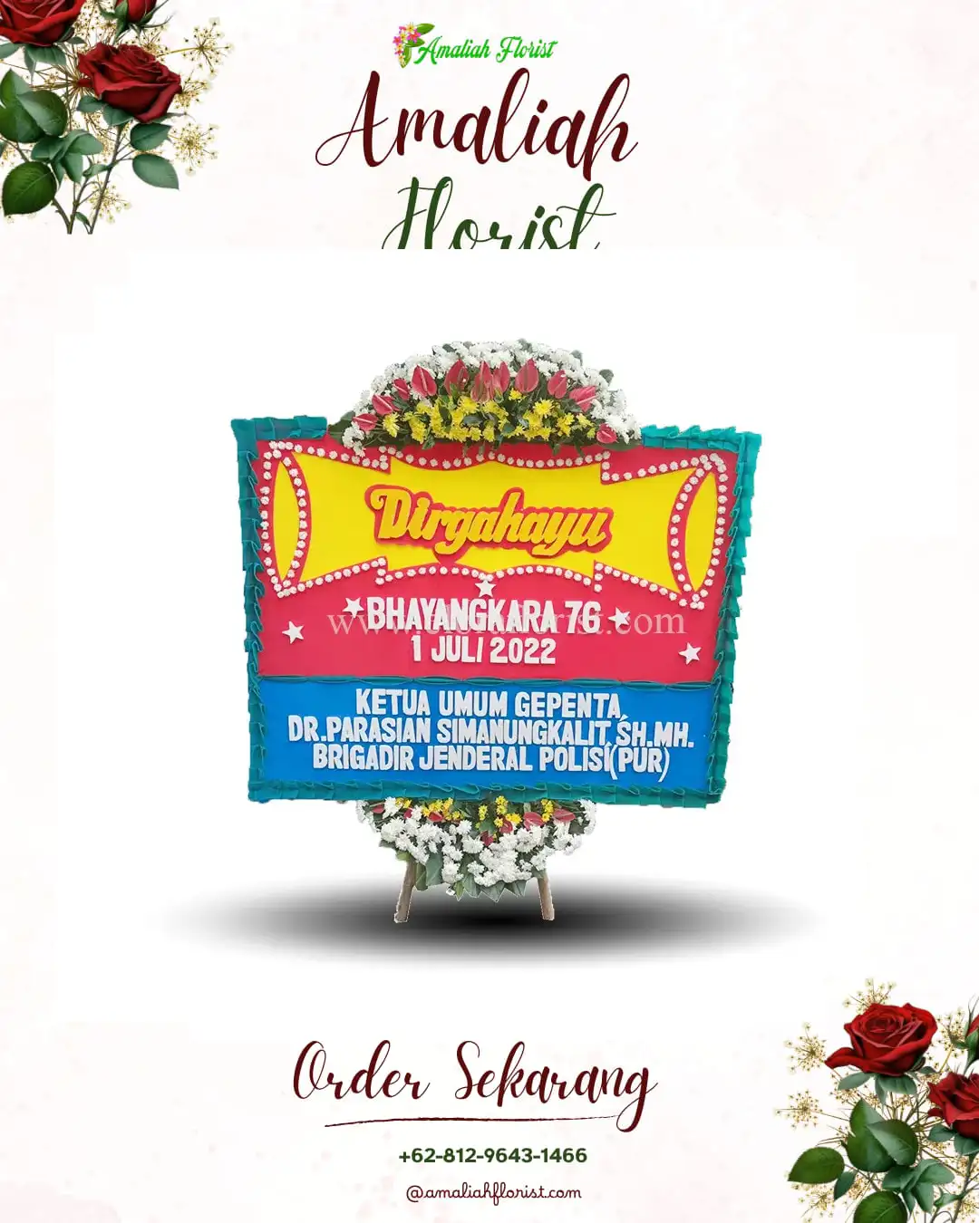 Papan Bunga HUT Ulang Tahun Kwaren